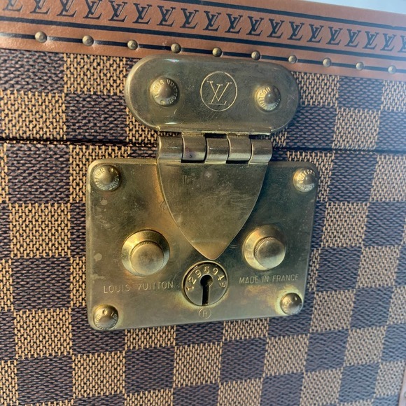 Louis Vuitton Damier Trunk Boite Flacons Ebene Beauty Case Monogram Train Vanity - Picture 13 of 13